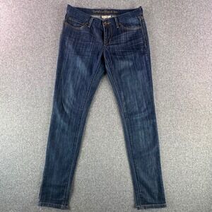 Levis Jeans Womens 9 M 421 Ultra Low Skinny Dark Wash Blue Stretch Denim